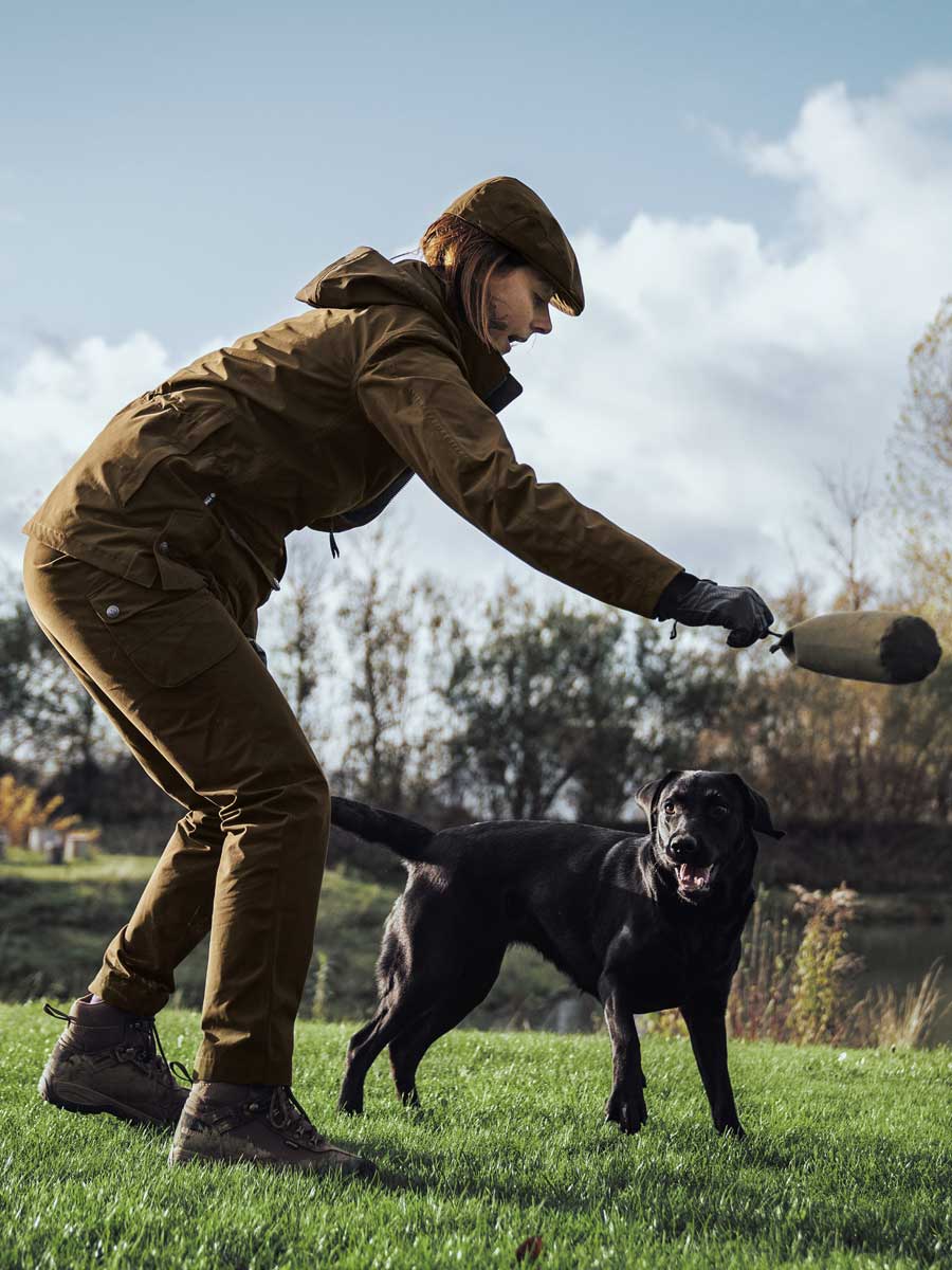 HARKILA Retrieve Trousers - Ladies - Warm Olive - Image 2