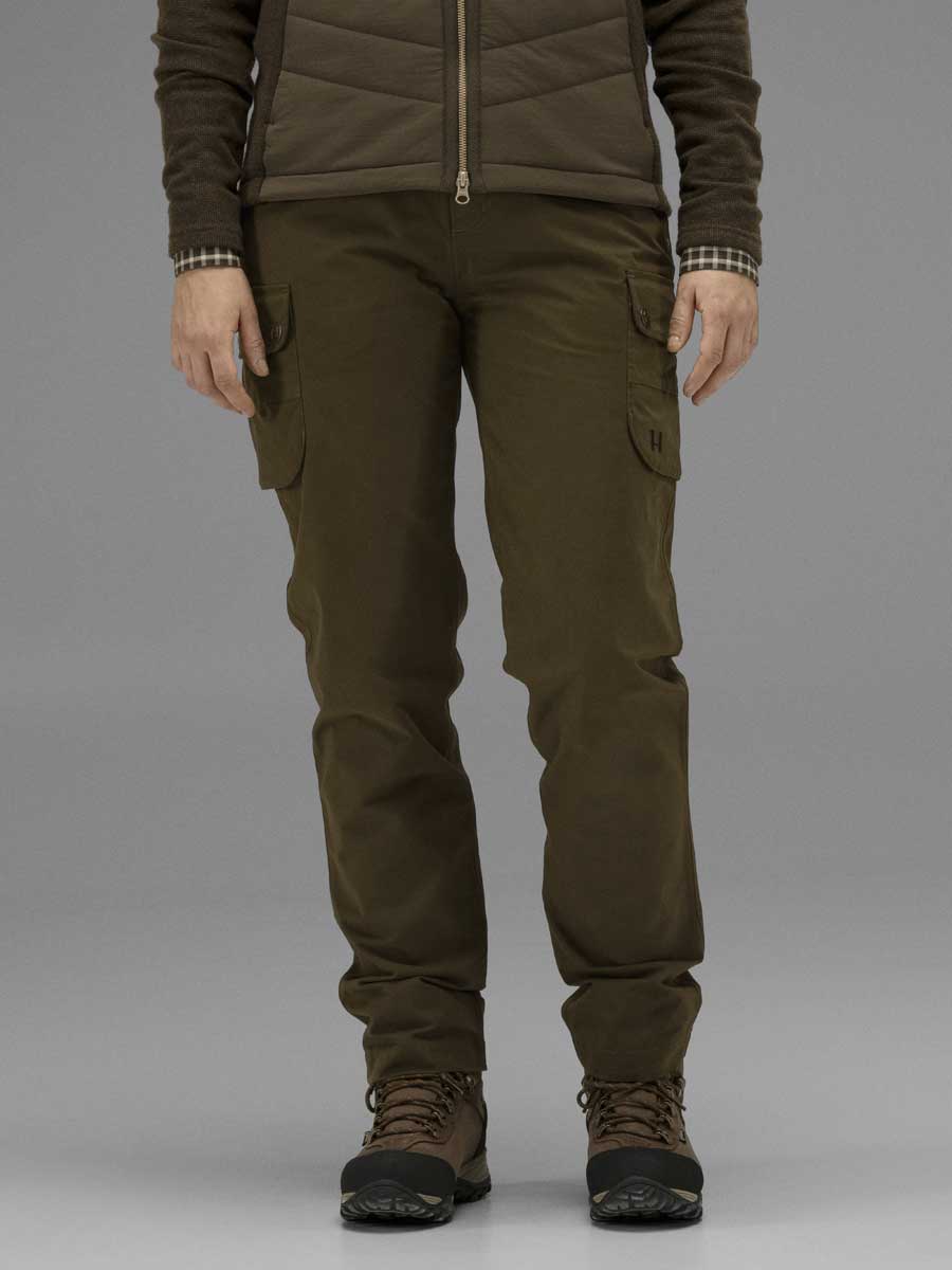 HARKILA Retrieve Trousers - Ladies - Warm Olive - Image 4