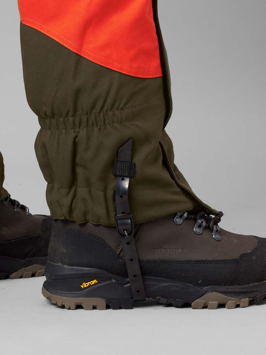 HARKILA Wildboar Pro Gaiters - Orange Blaze & Willow Green - Image 6