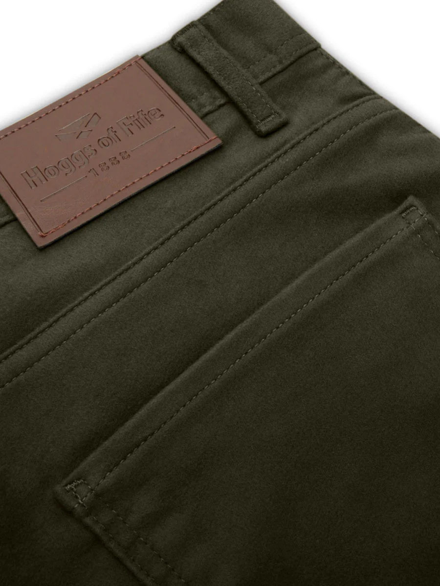 HOGGS OF FIFE Carrick Technical Stretch Moleskin Jeans - Mens - Olive - Image 2