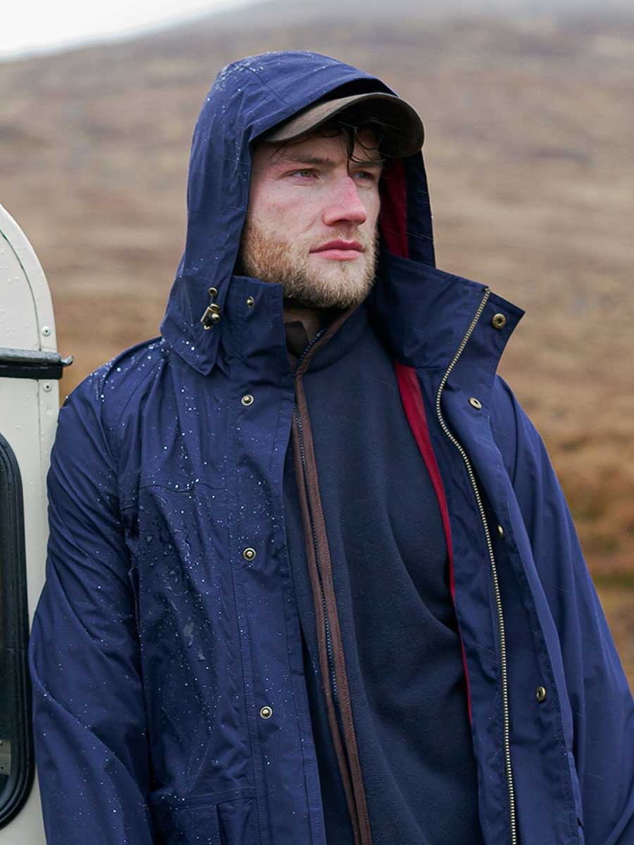 HOGGS OF FIFE Culloden Pro Waterproof Packable Jacket - Mens - Navy - Image 2