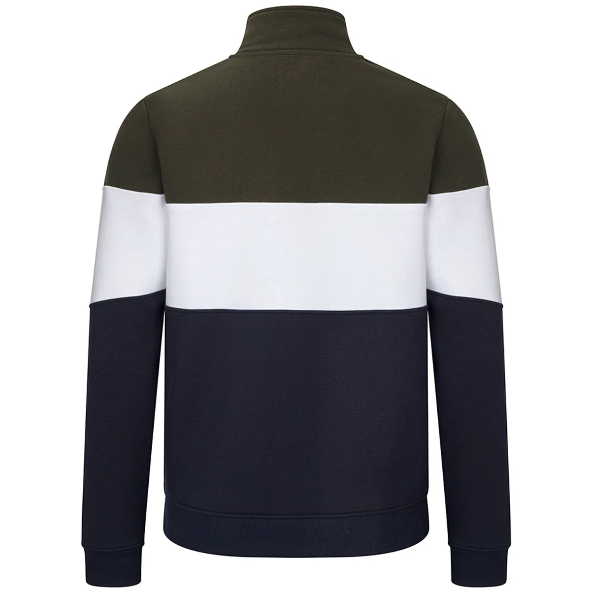 HOGGS OF FIFE Dumfries 1888 1/4 Zip Sweatshirt - Men's - Forest, Navy & White - Image 3