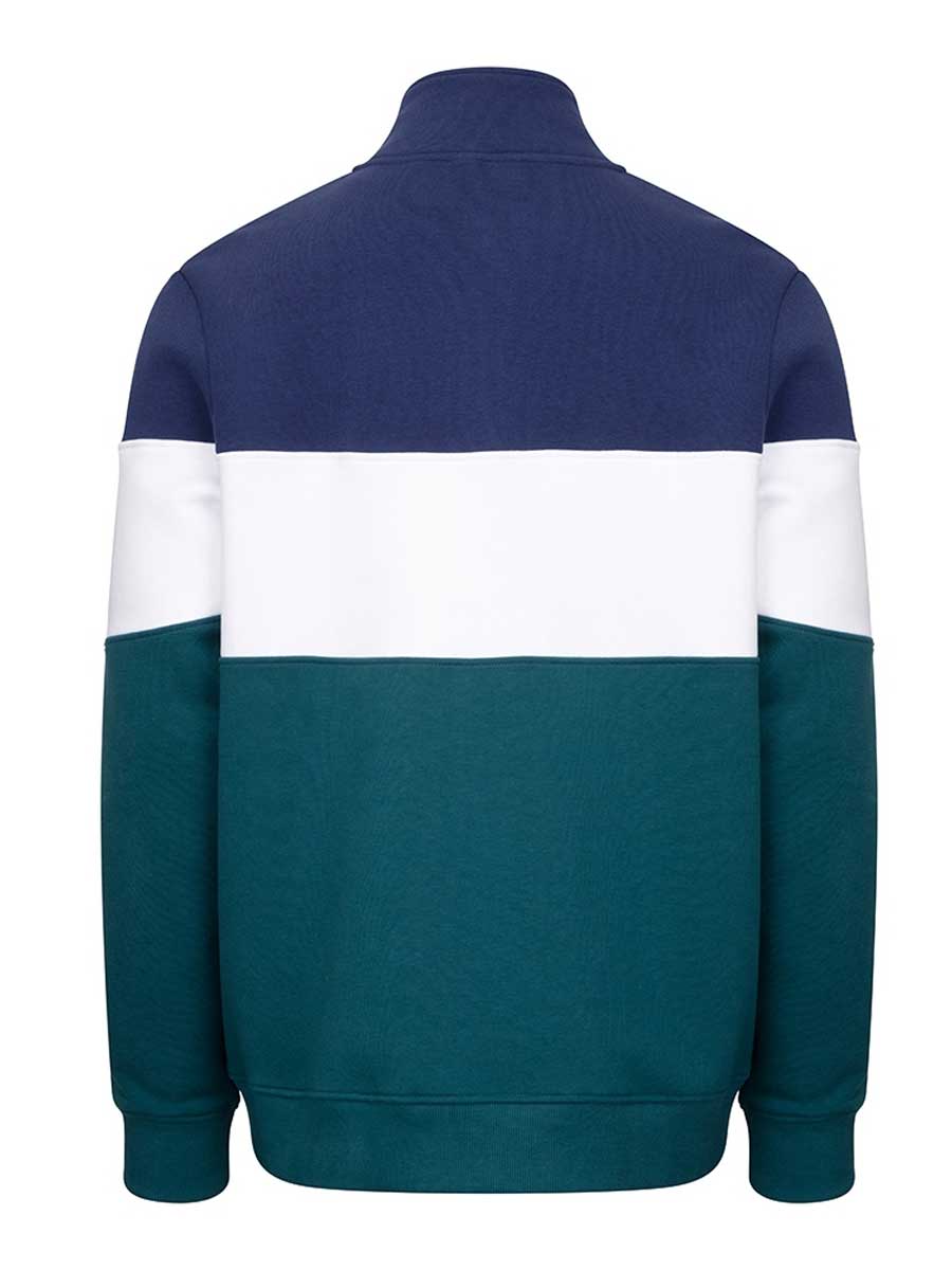 HOGGS OF FIFE Dumfries 1888 1/4 Zip Sweatshirt - Men's - Nordic Blue / Meditteranea - Image 2