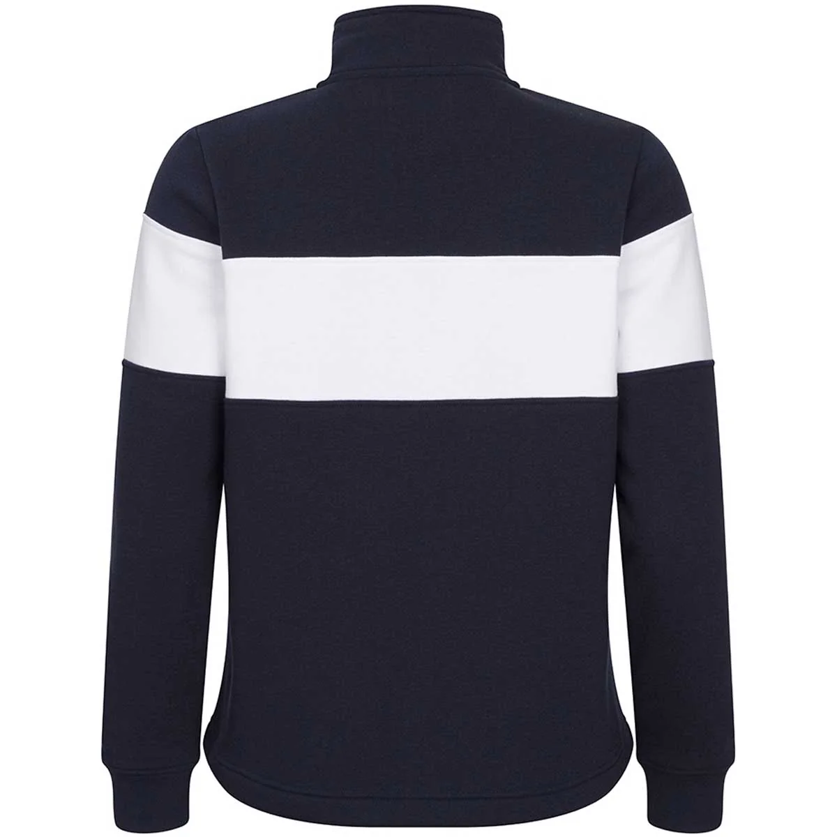 HOGGS OF FIFE Dumfries 1888 1/4 Zip Sweatshirt - Women's - Navy & White - Image 3