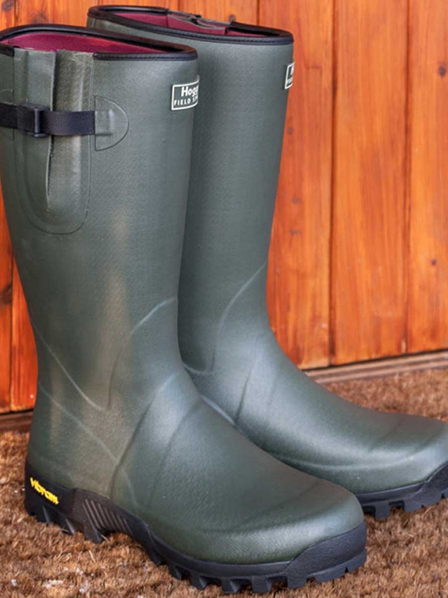 HOGGS OF FIFE Field Sport Neoprene-lined Wellington - Field Green - Image 4