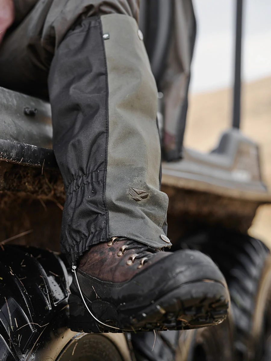 HOGGS OF FIFE Field & Trek Gaiters - Green / Black - Image 2