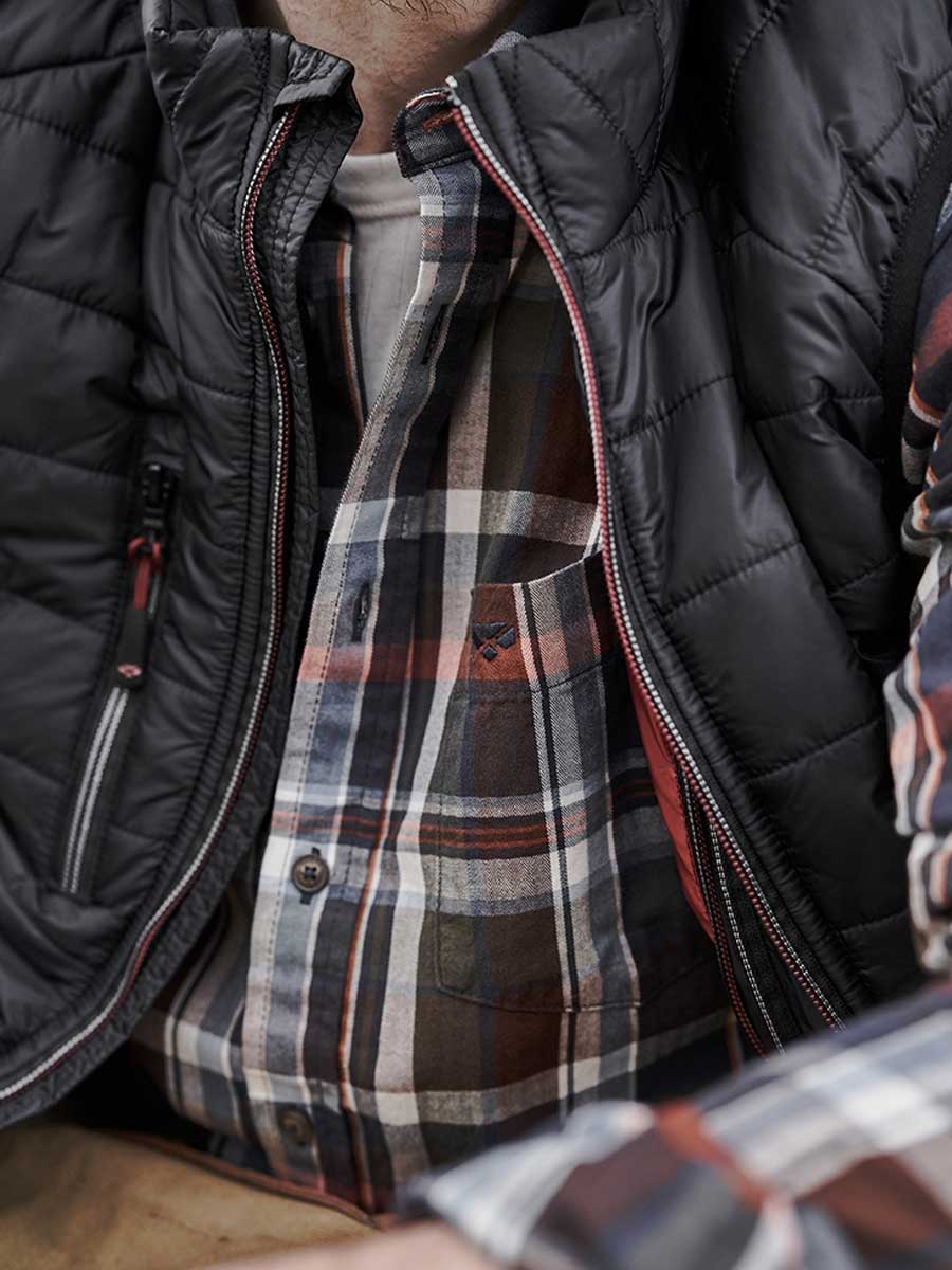 HOGGS OF FIFE Granite Rip-Stop Gilet - Mens - Black/Red - Image 3
