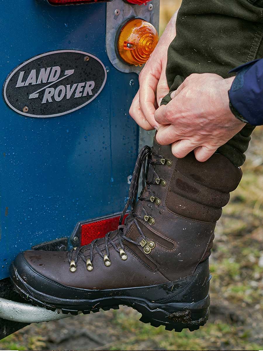 HOGGS OF FIFE Aonach II Mens 10" Waterproof Field Boot - Waxy Brown - Image 2