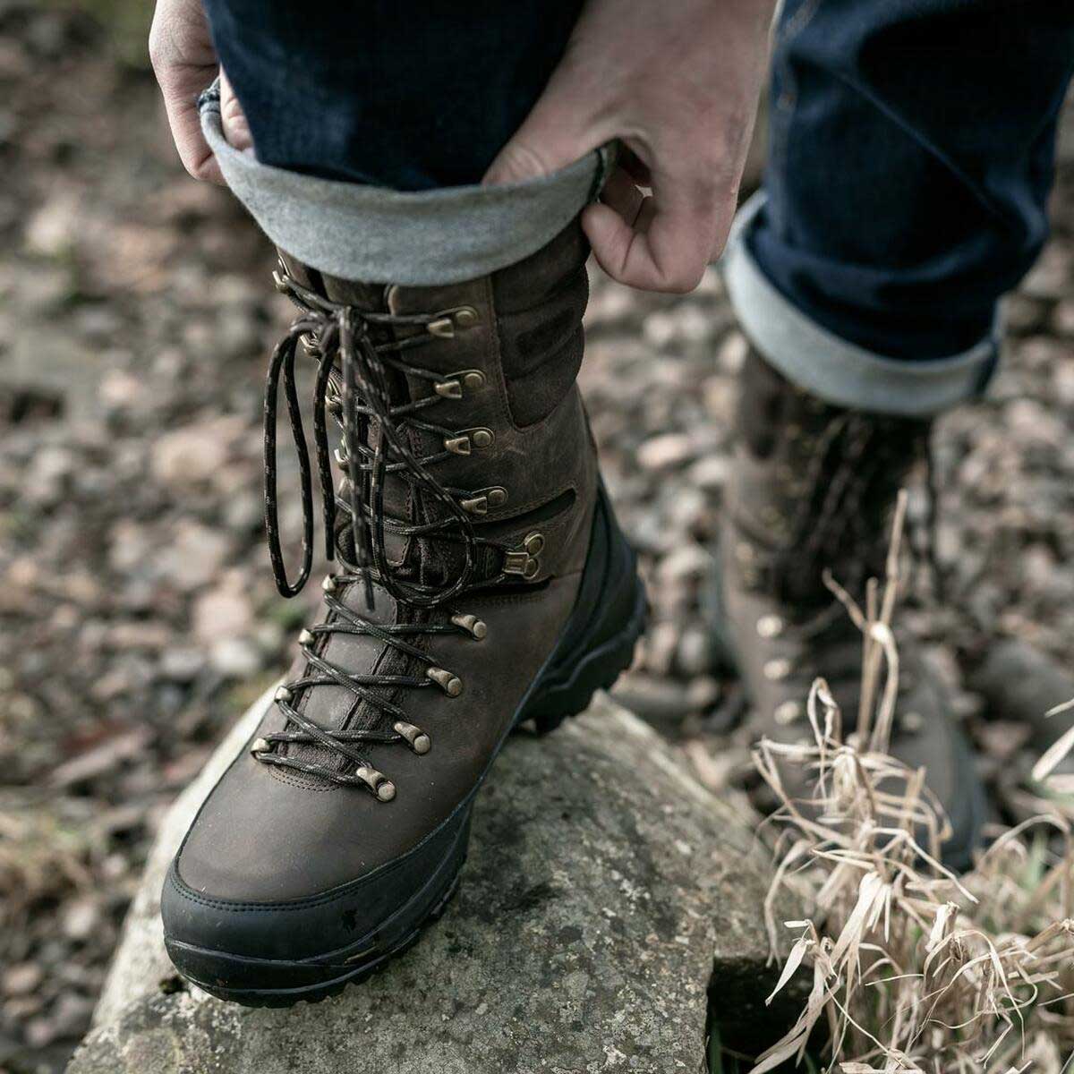 HOGGS OF FIFE Aonach II Mens 10" Waterproof Field Boot - Waxy Brown - Image 3