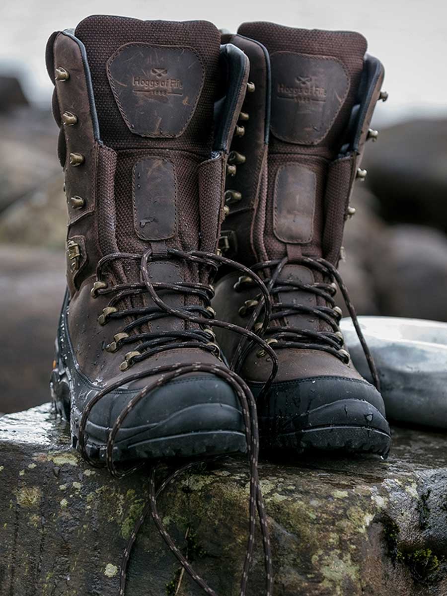 HOGGS OF FIFE Aonach II Mens 10" Waterproof Field Boot - Waxy Brown - Image 4