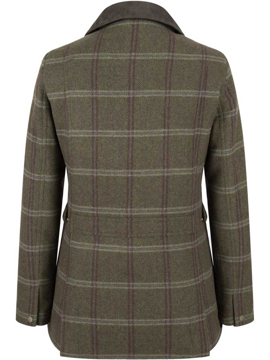 HOGGS OF FIFE Musselburgh Ladies Tweed Field Coat - Bracken - Image 3
