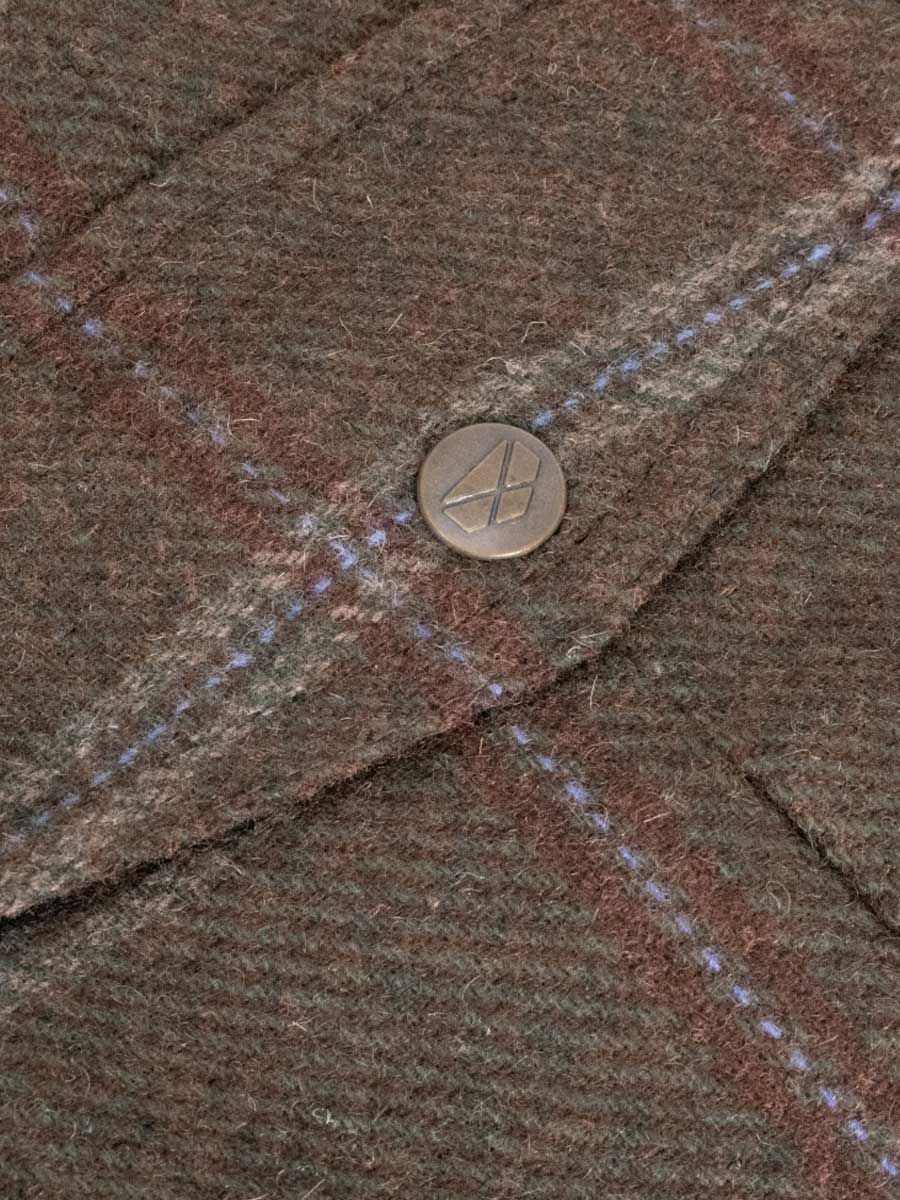 HOGGS OF FIFE Musselburgh Ladies Tweed Field Coat - Bracken - Image 4