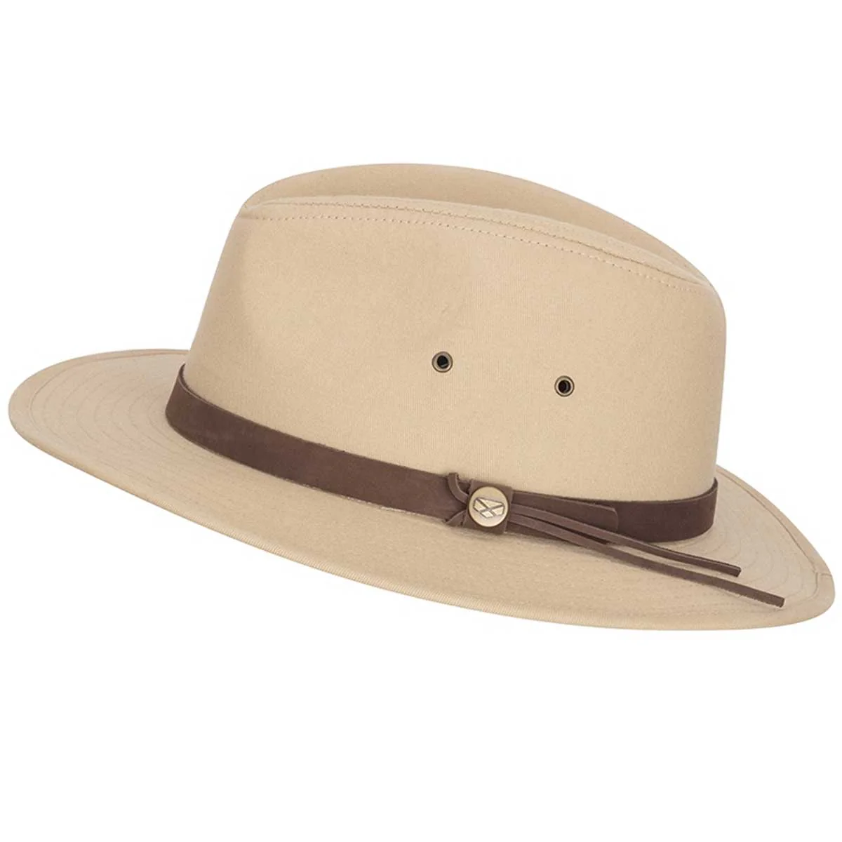 HOGGS OF FIFE Panmure Canvas Foldable Hat - Desert Sand - Image 2