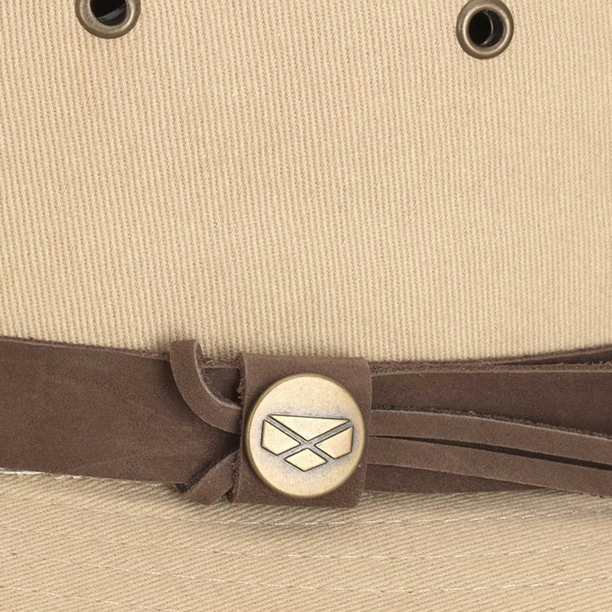 HOGGS OF FIFE Panmure Canvas Foldable Hat - Desert Sand - Image 3