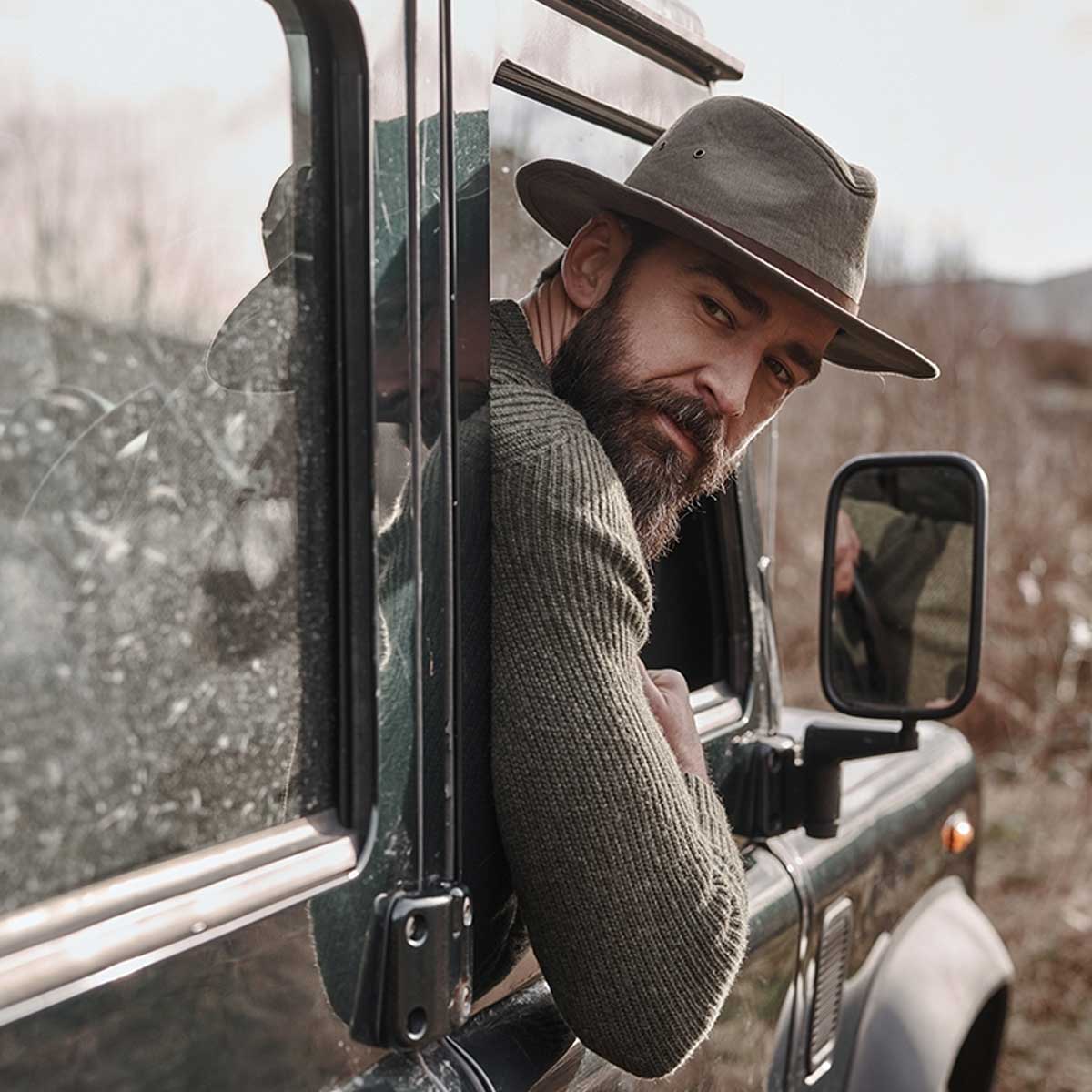 HOGGS OF FIFE Panmure Canvas Foldable Hat - Khaki - Image 2