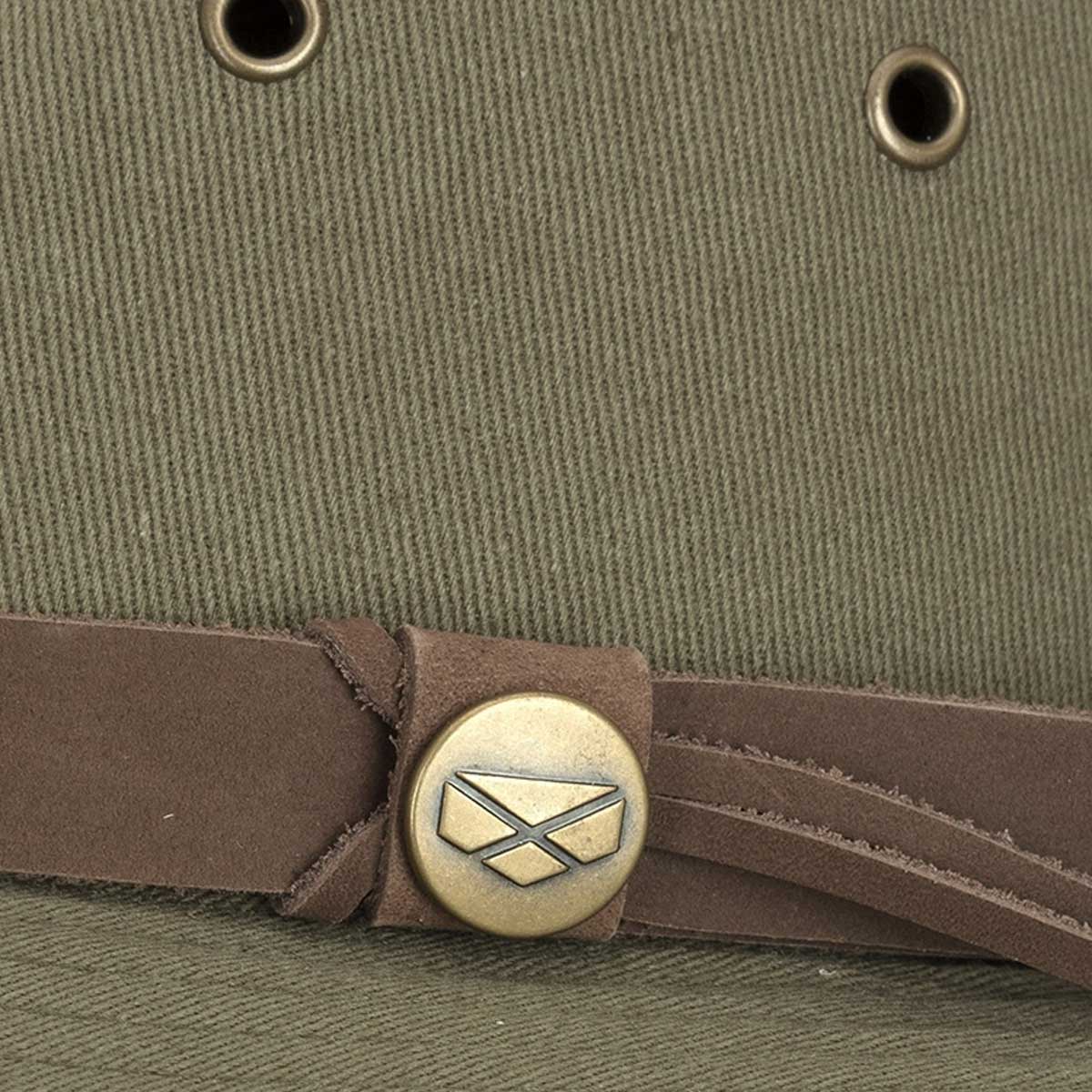 HOGGS OF FIFE Panmure Canvas Foldable Hat - Khaki - Image 3