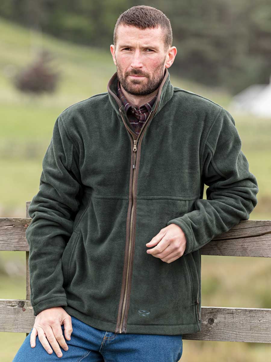 HOGGS OF FIFE Stenton Technical Fleece Jacket - Mens - Pine Green - Image 2