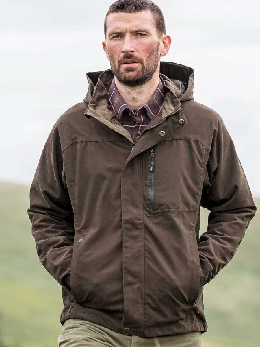 HOGGS OF FIFE Struther Waterproof Jacket - Mens - Dark Green - Image 2