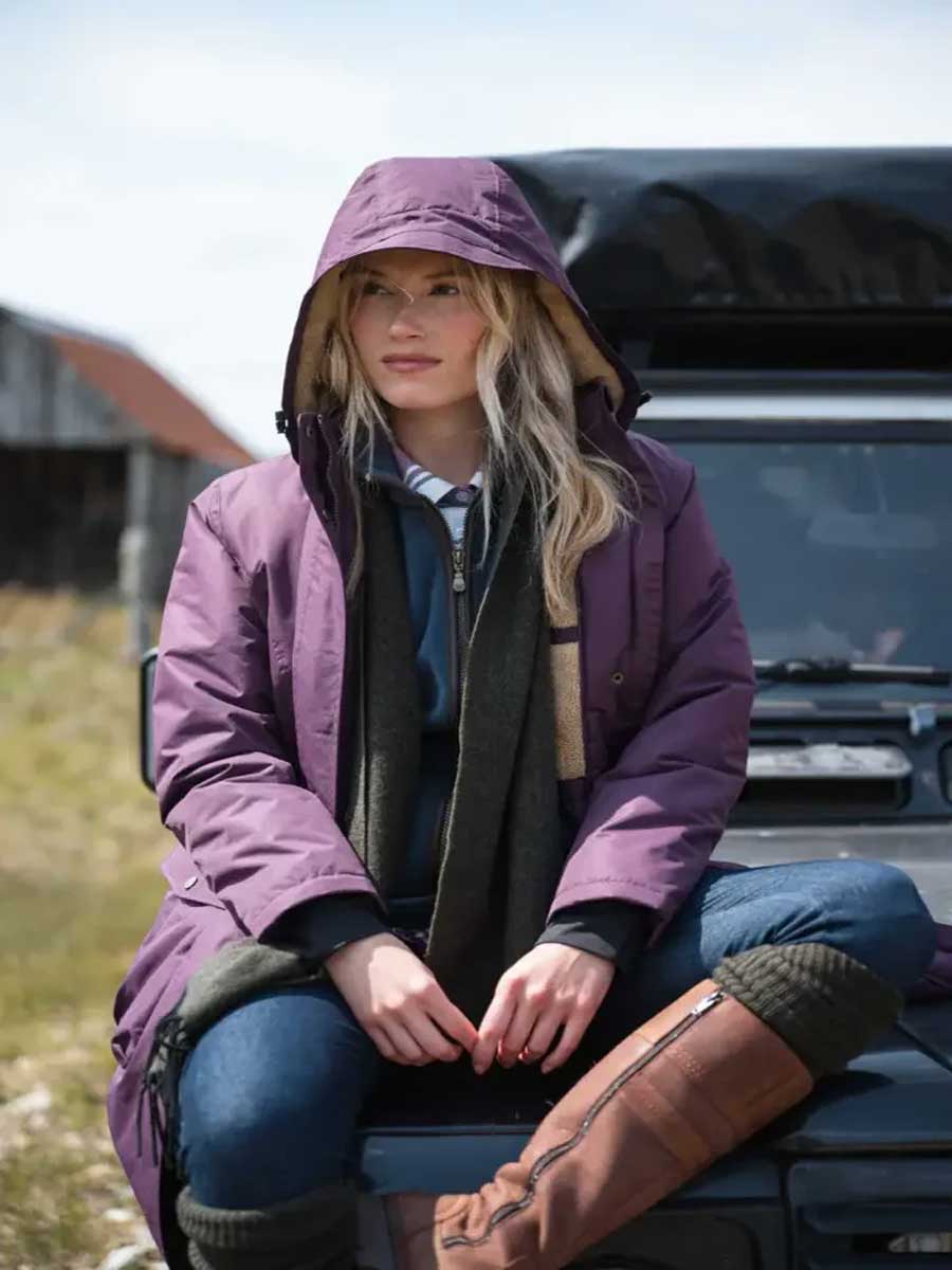 HOGGS OF FIFE Walker Waterproof Long Coat - Women's - Blackberry - Image 2