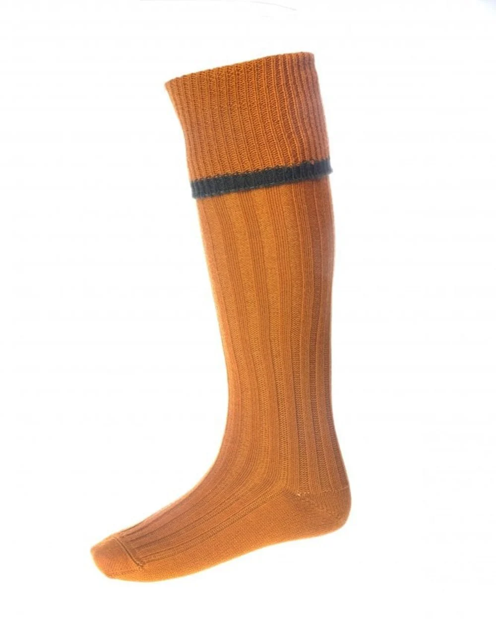 HOUSE OF CHEVIOT Estate Shooting Socks - Mens - Ochre