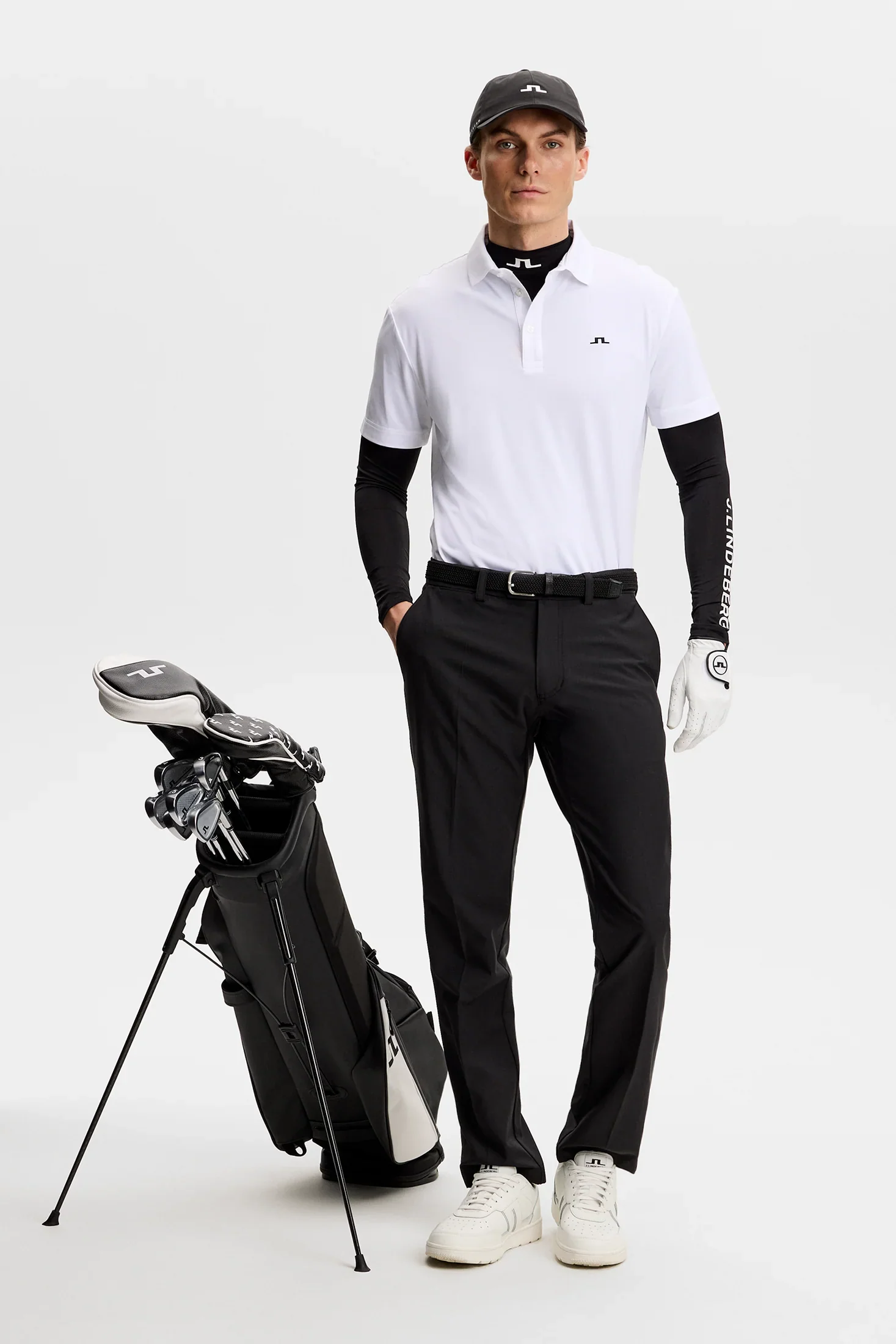 J.LINDEBERG Bridge Polo Shirt – Men’s Regular Fit – White - Image 4