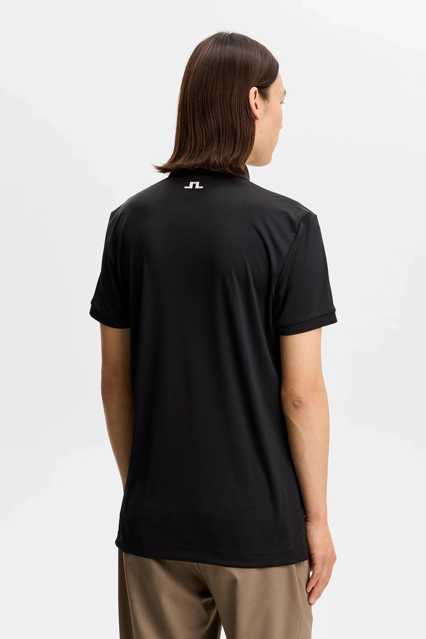 J.LINDEBERG Bridger Tour Golf Polo Shirt – Men's – Limited Edition - Black - Image 2