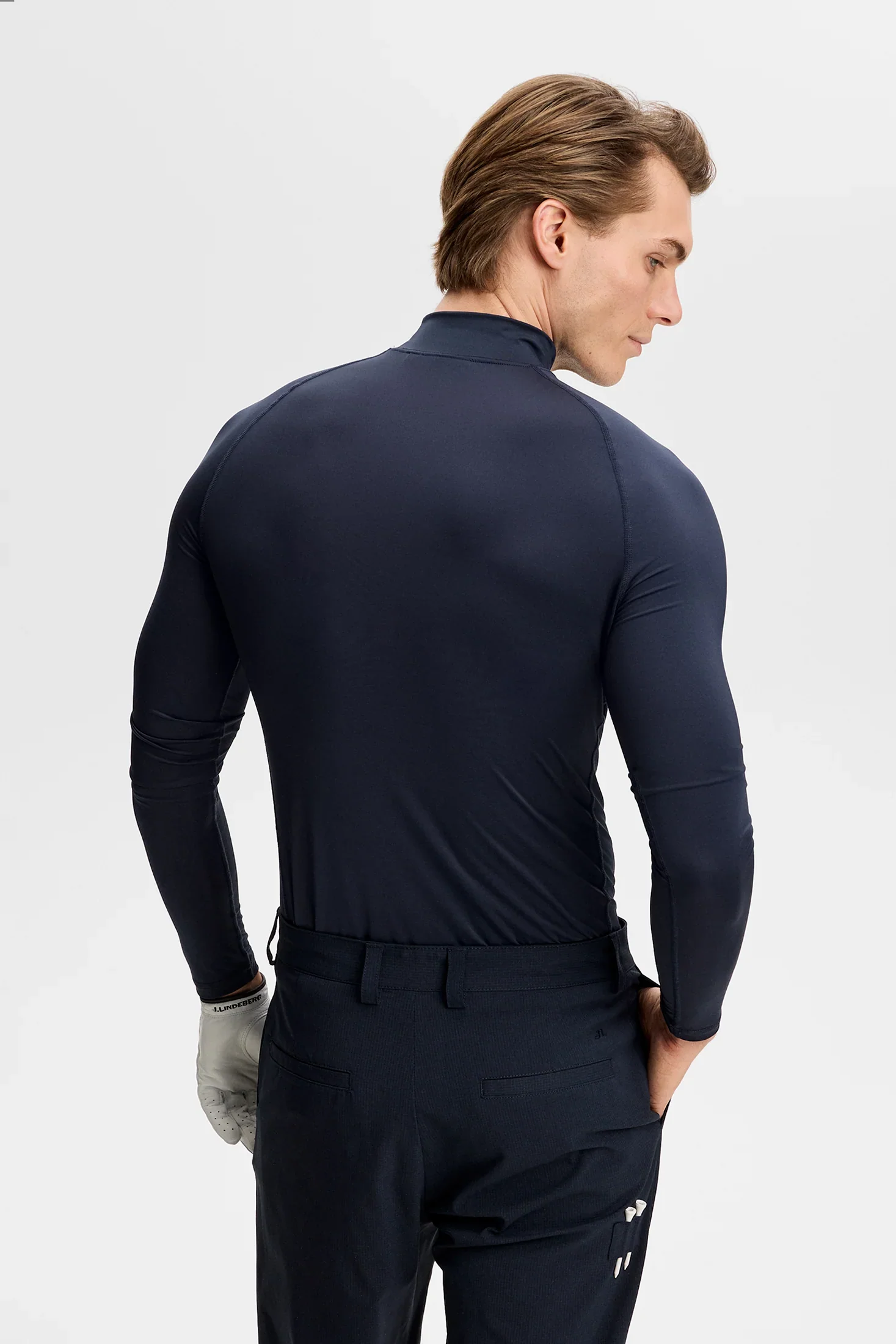 J.LINDEBERG Ello Compression Top – Men’s – JL Navy - Image 2