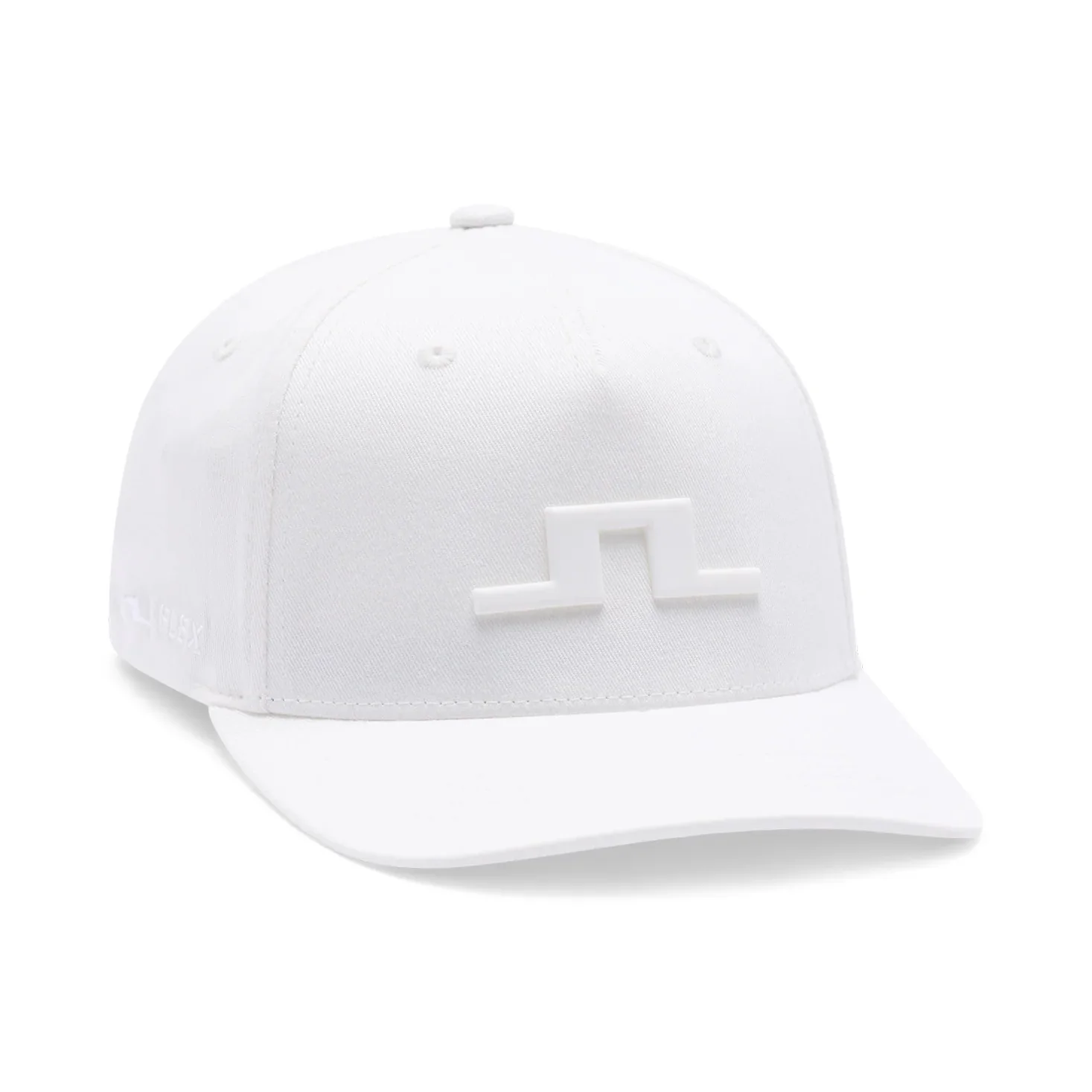J.LINDEBERG Heath Cap – 3D Bridge Logo – White - Image 3