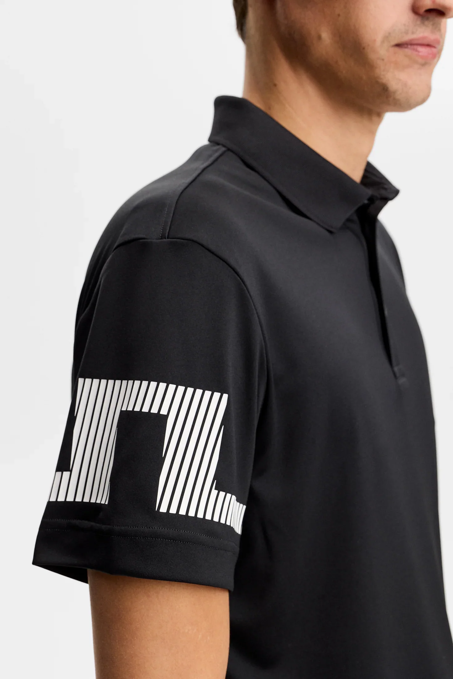 J.LINDEBERG Heath Polo Shirt – Men’s – Black - Image 3