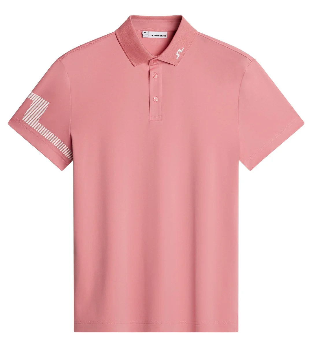 J.LINDEBERG Heath Polo Shirt – Men’s – Flamingo Plume - Image 5