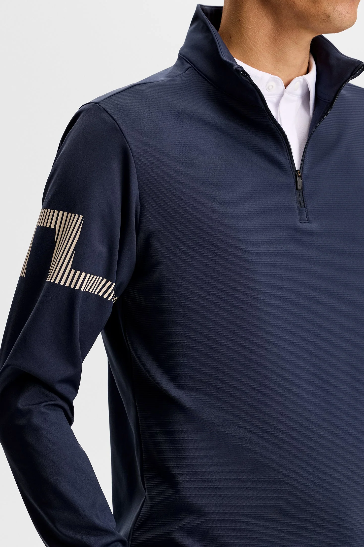 J.LINDEBERG Heath Strike Mid Layer – Men’s – JL Navy - Image 3