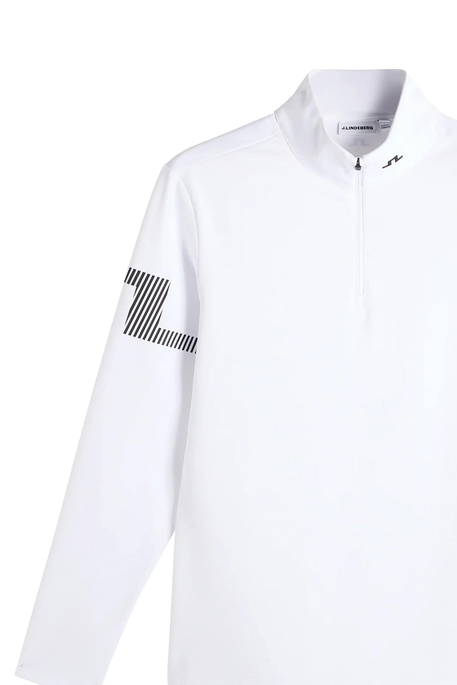 J.LINDEBERG Heath Strike Mid Layer – Men’s – White - Image 5