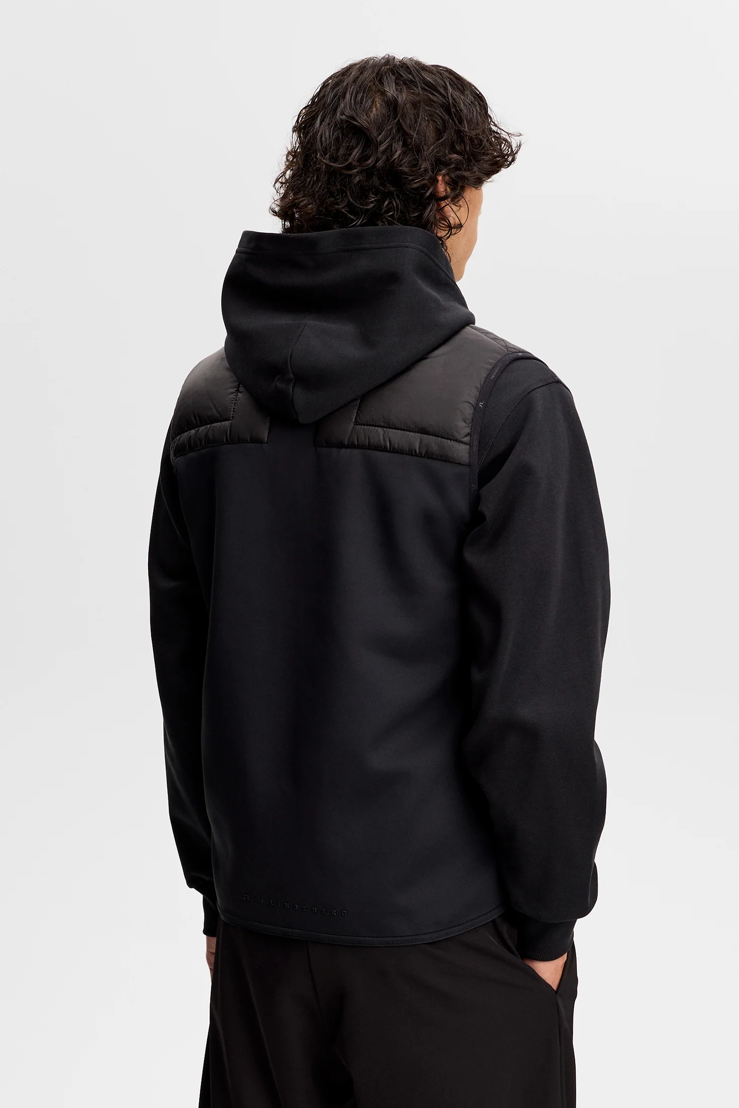 J.LINDEBERG Heyden Quilt Hybrid Gilet – Men’s – Black - Image 2