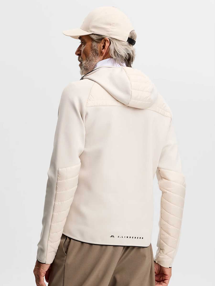 J.LINDEBERG Heyden Quilt Hybrid Hood – Men’s – Moonbeam - Image 2
