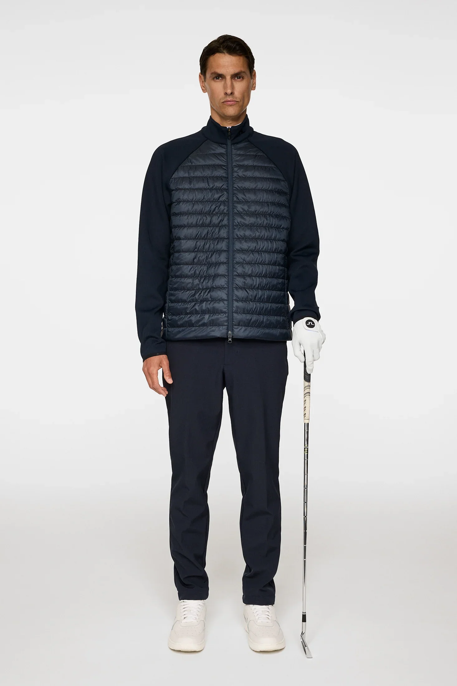 J.LINDEBERG Heyden Quilt Hybrid Jacket – Men’s – JL Navy - Image 4