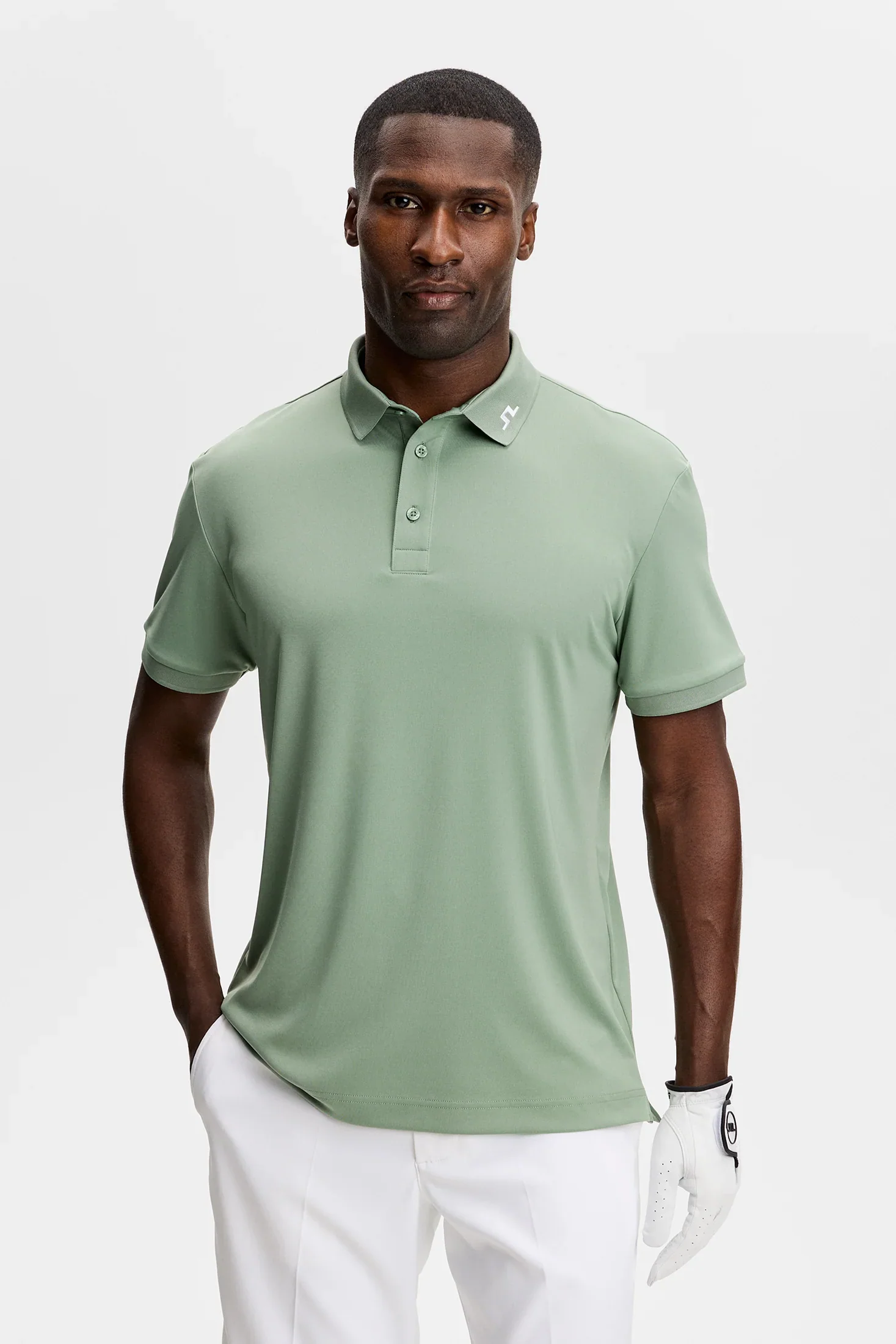 J.LINDEBERG KV Polo Shirt – Men’s – Hedge Green - Image 2