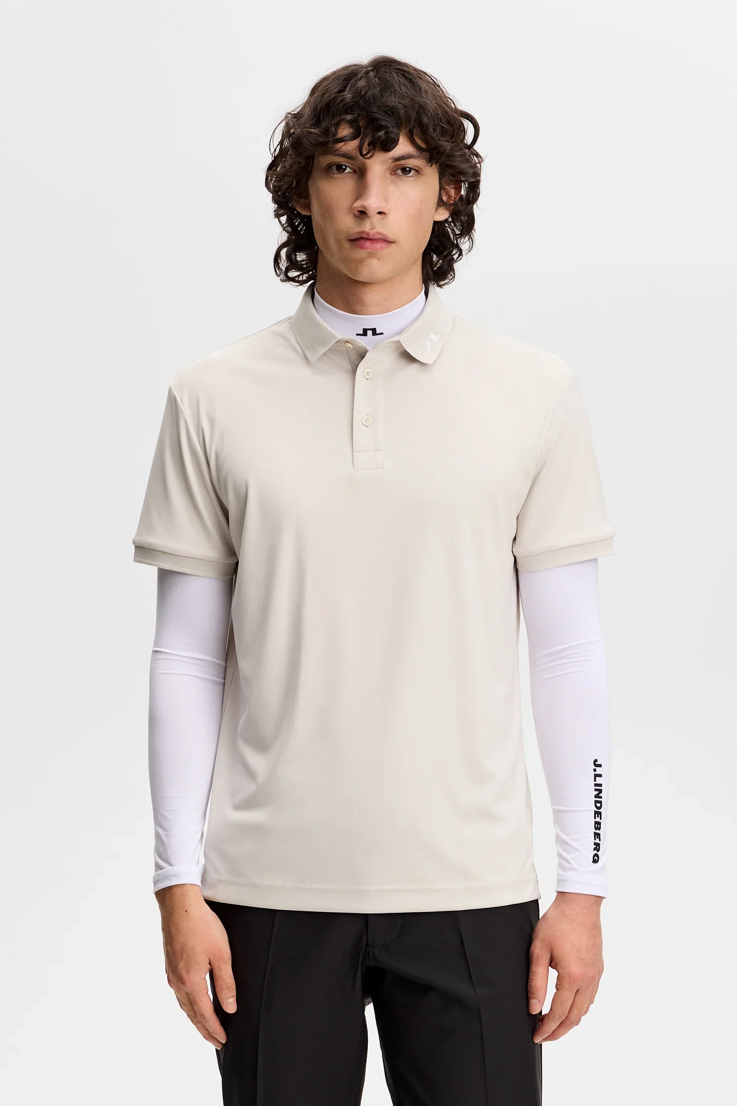 J.LINDEBERG KV Polo Shirt – Men’s – Moonbeam - Image 2