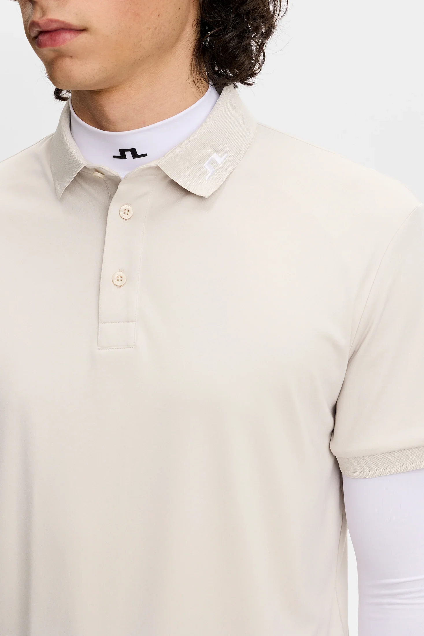 J.LINDEBERG KV Polo Shirt – Men’s – Moonbeam - Image 3