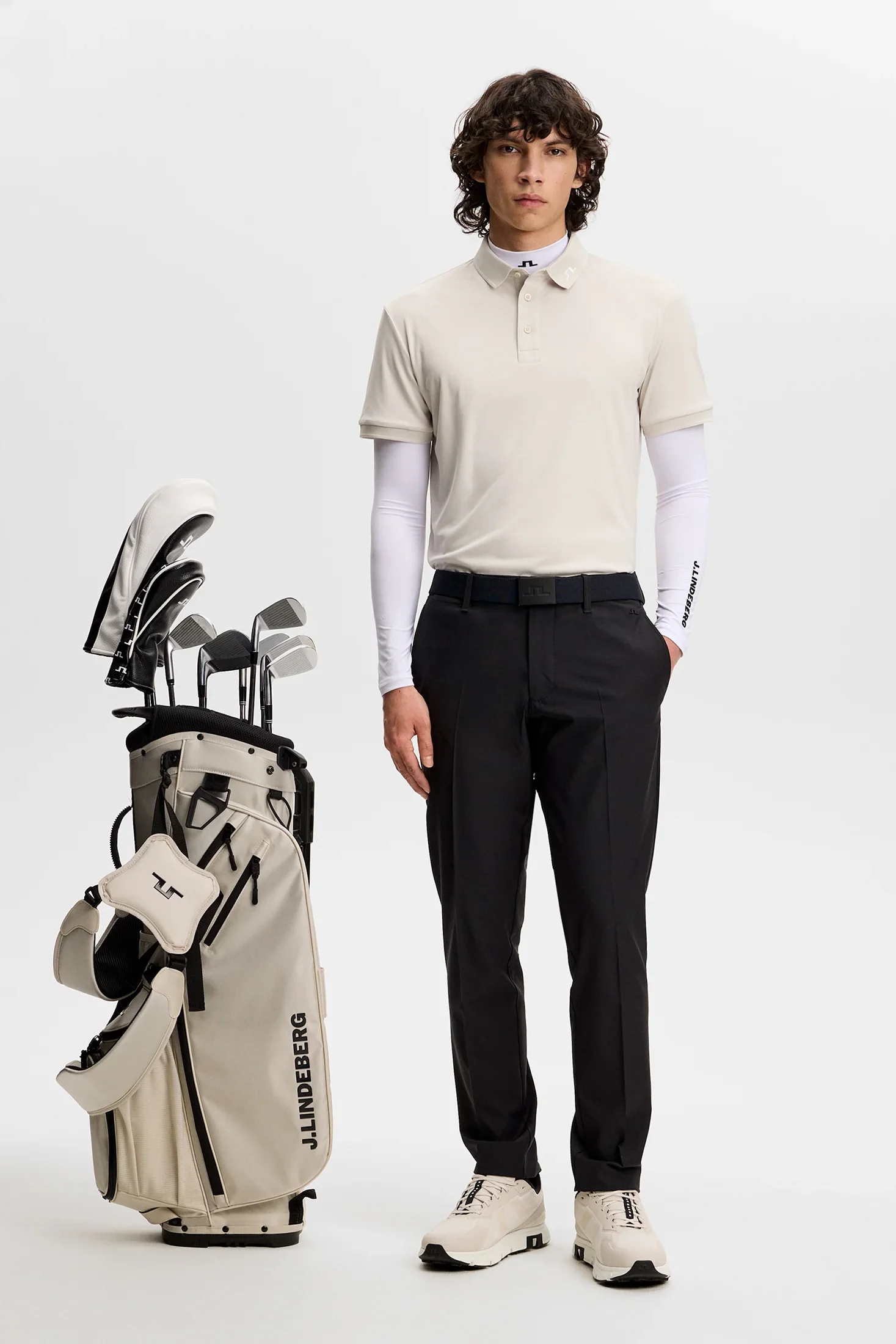 J.LINDEBERG KV Polo Shirt – Men’s – Moonbeam - Image 4