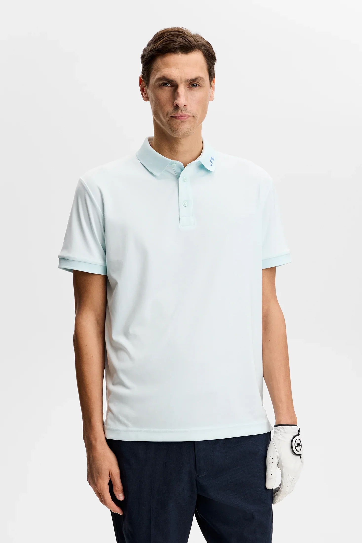 J.LINDEBERG KV Print Polo Shirt – Men’s – Blue Haze / Paradise Skylight - Image 2
