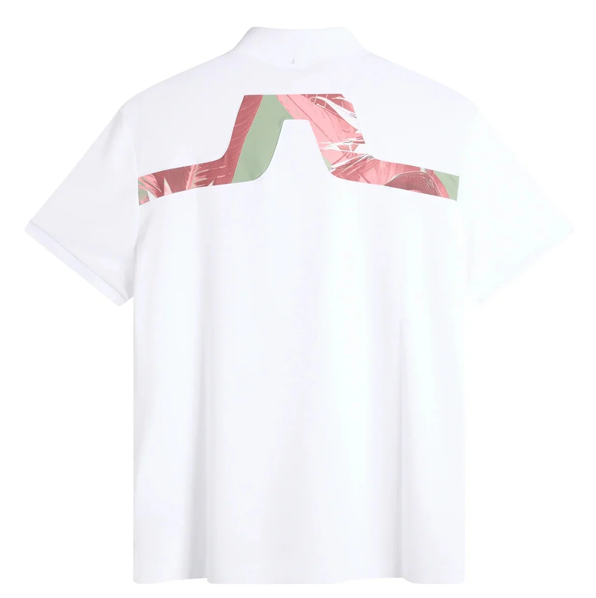 J.LINDEBERG KV Print Polo Shirt – Men’s – White / Paradise Hedge Green - Image 5