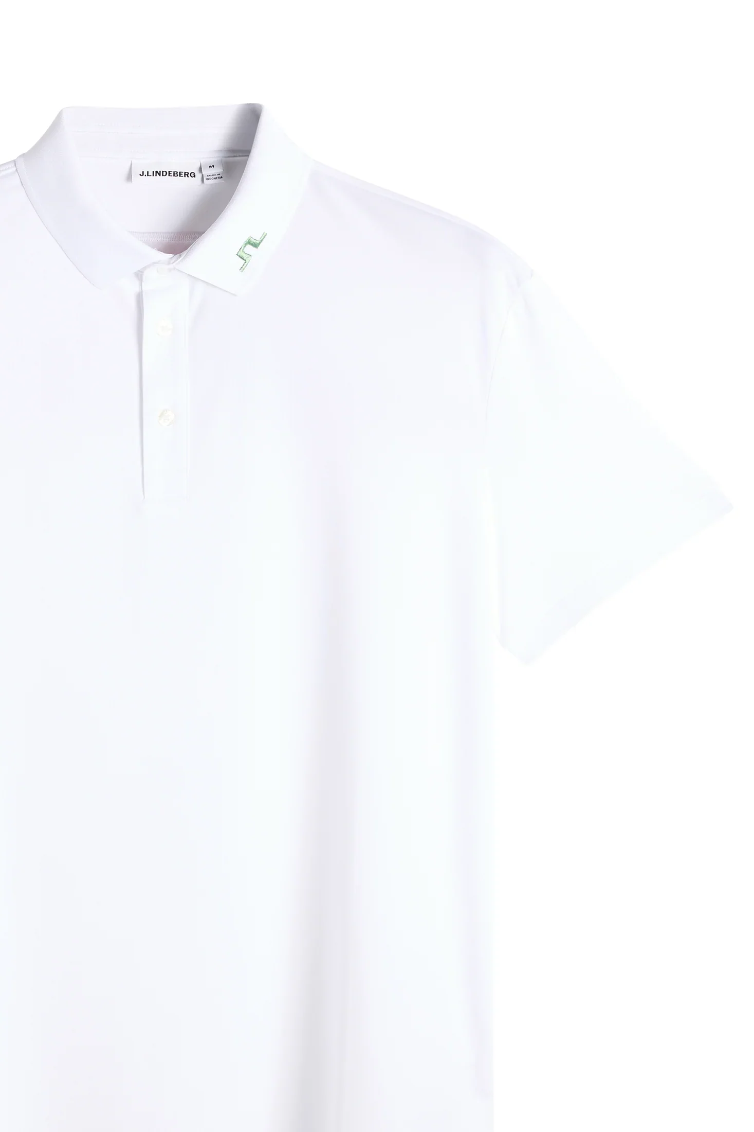 J.LINDEBERG KV Print Polo Shirt – Men’s – White / Paradise Hedge Green - Image 7