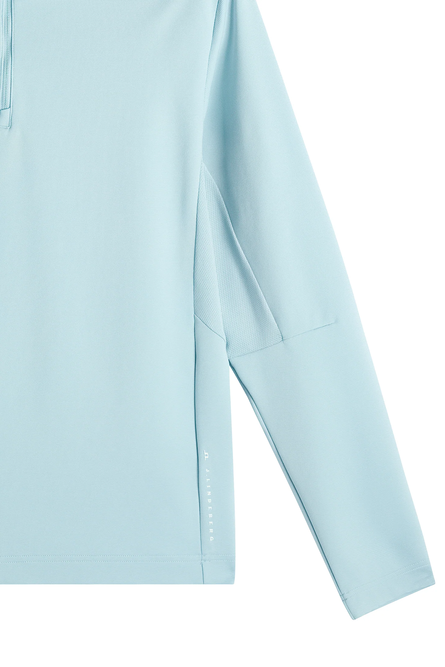 J.LINDEBERG Leon Quarter Zip Mid Layer – Men’s – Forget Me Not Blue - Image 6