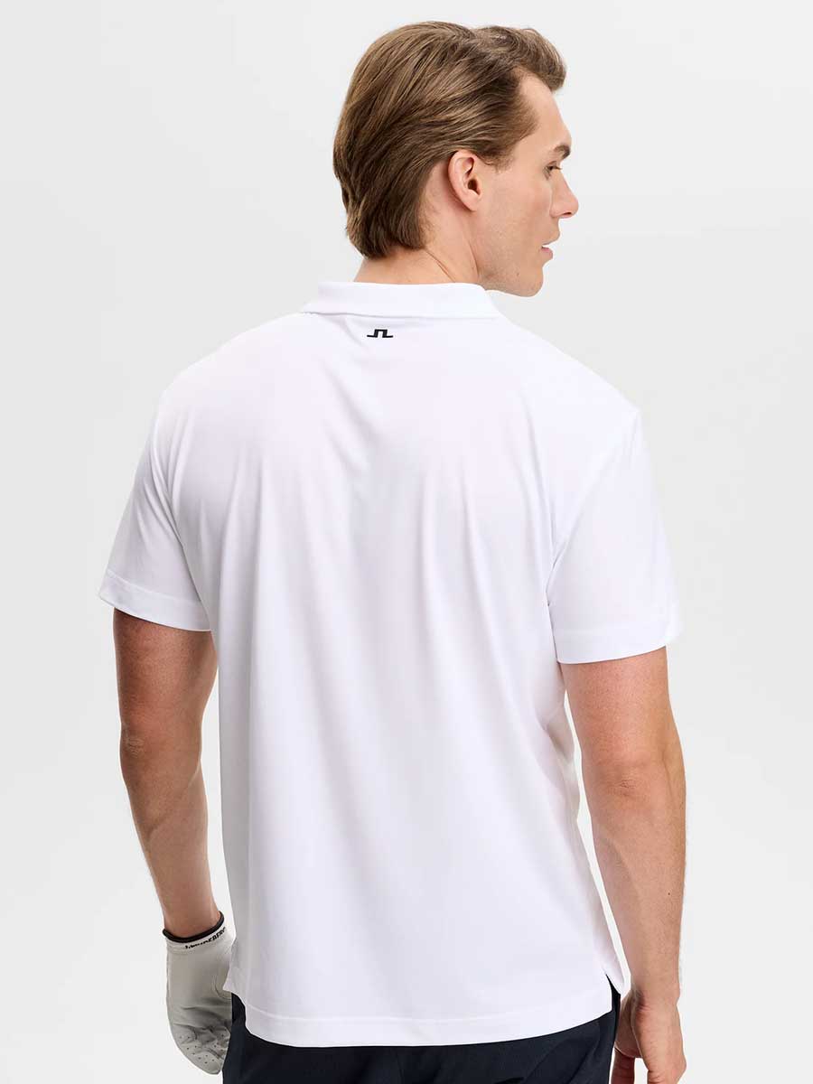 J.LINDEBERG Lionel Polo Shirt – Men’s Regular Fit – White - Image 2