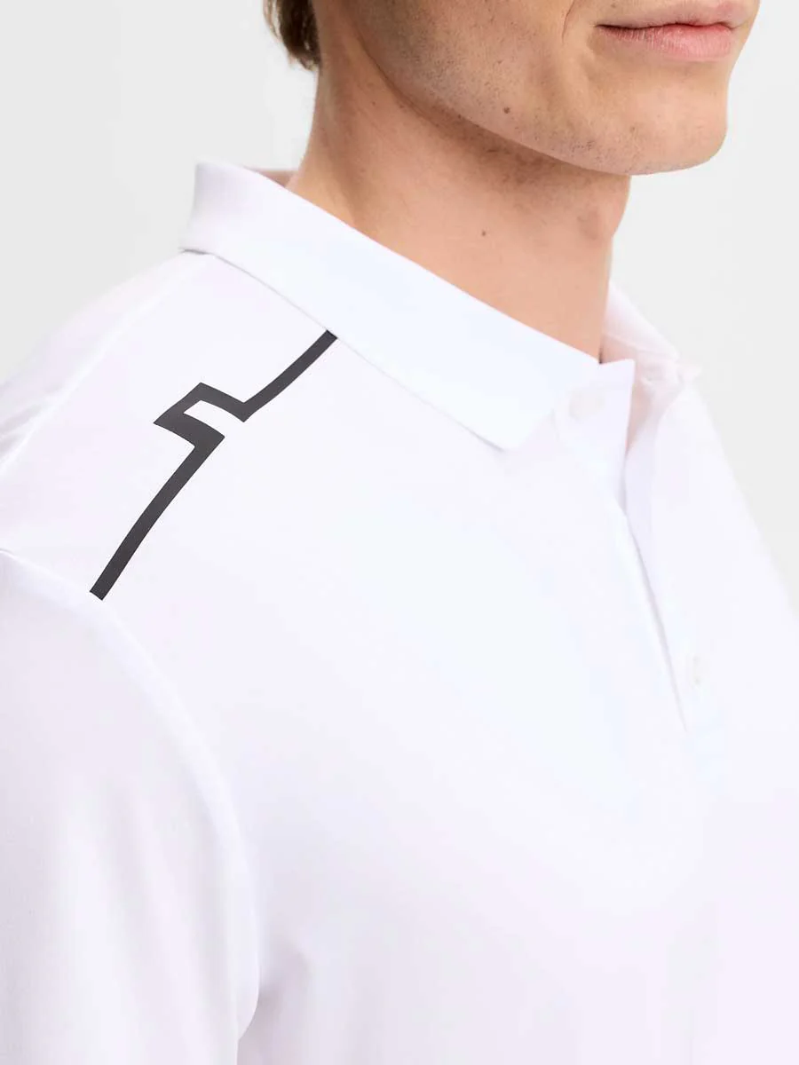 J.LINDEBERG Lionel Polo Shirt – Men’s Regular Fit – White - Image 3