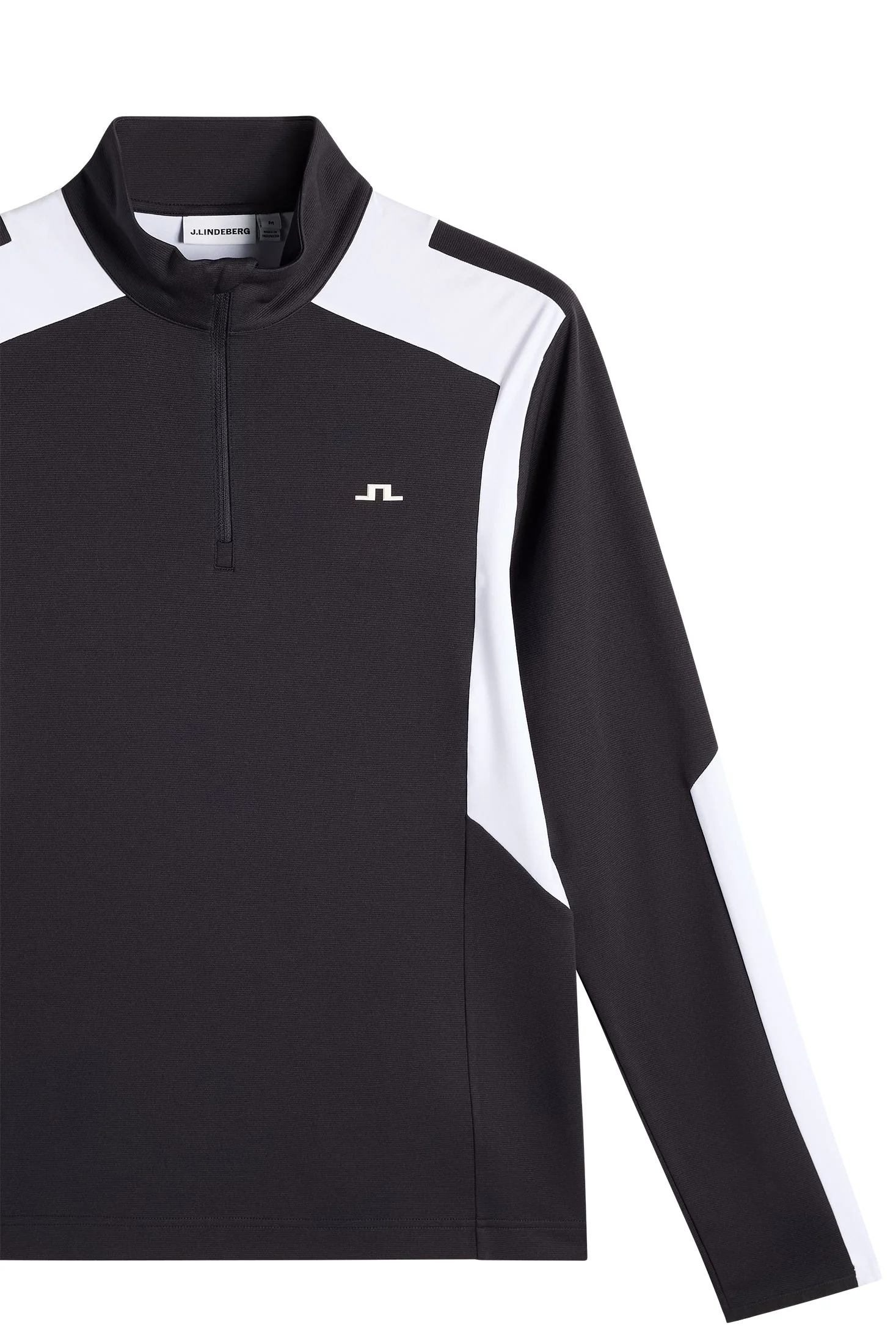 J.LINDEBERG Lukas Quarter Zip Mid Layer – Men’s – Black - Image 6