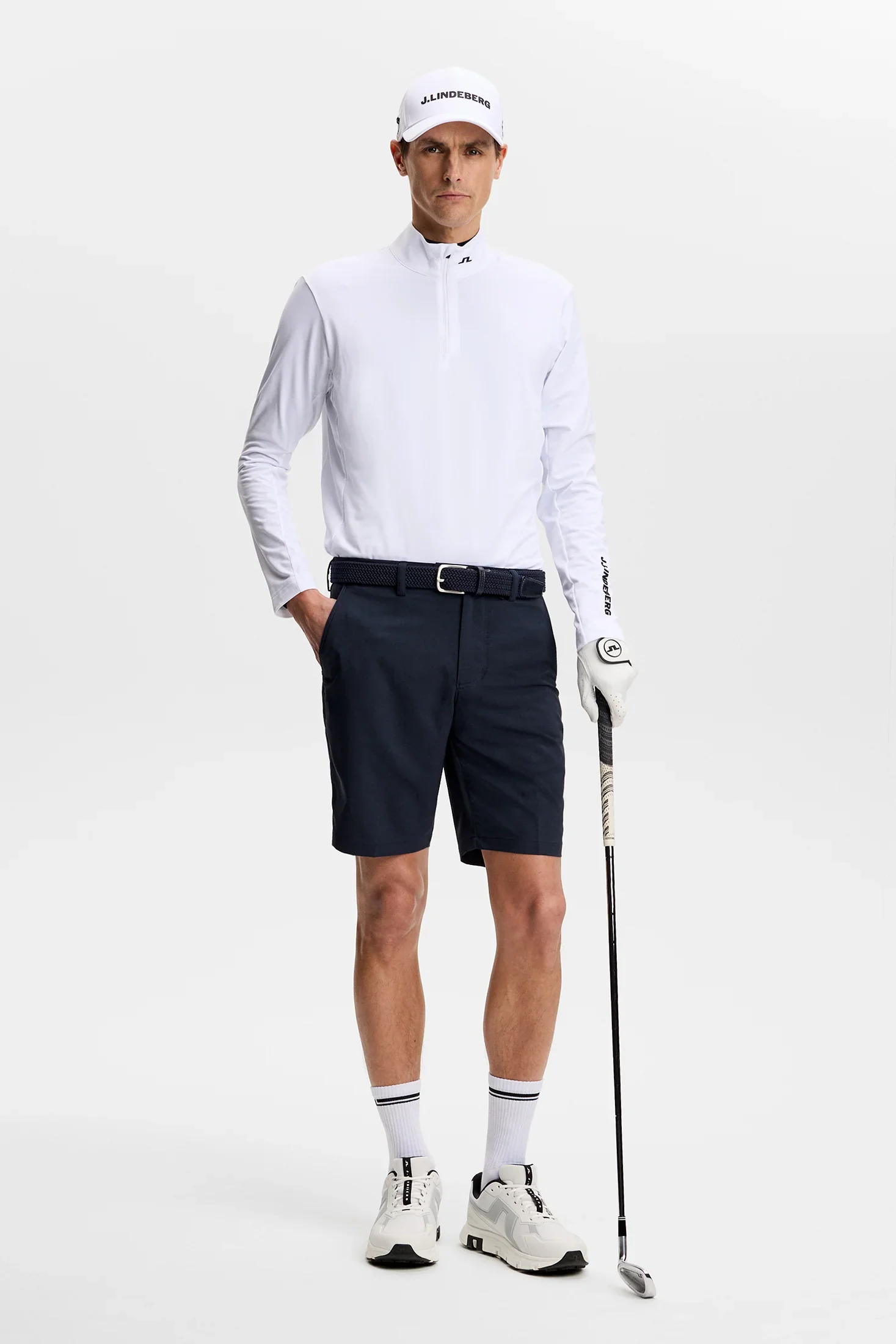 J.LINDEBERG Mitch Golf Shorts – Men’s – JL Navy - Image 4