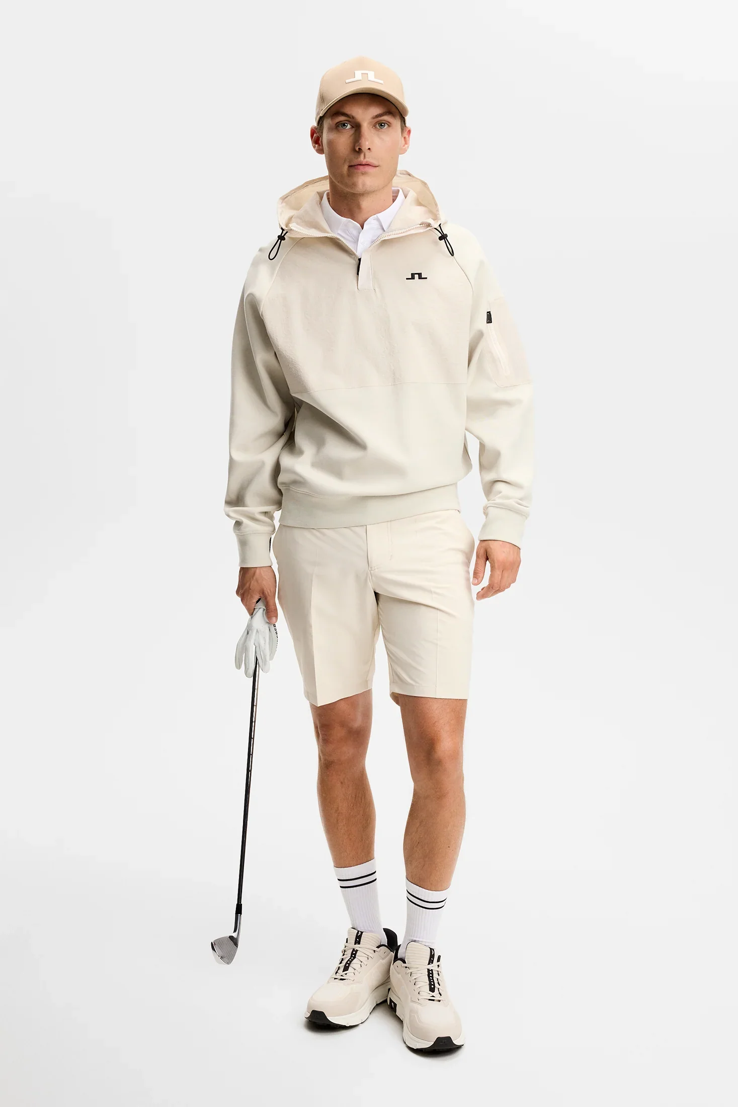 J.LINDEBERG Mitch Golf Shorts – Men’s – Moonbeam - Image 4