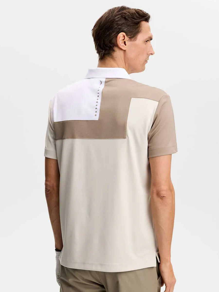 J.LINDEBERG Rody Polo Shirt – Men’s Regular Fit – Moonbeam - Image 2