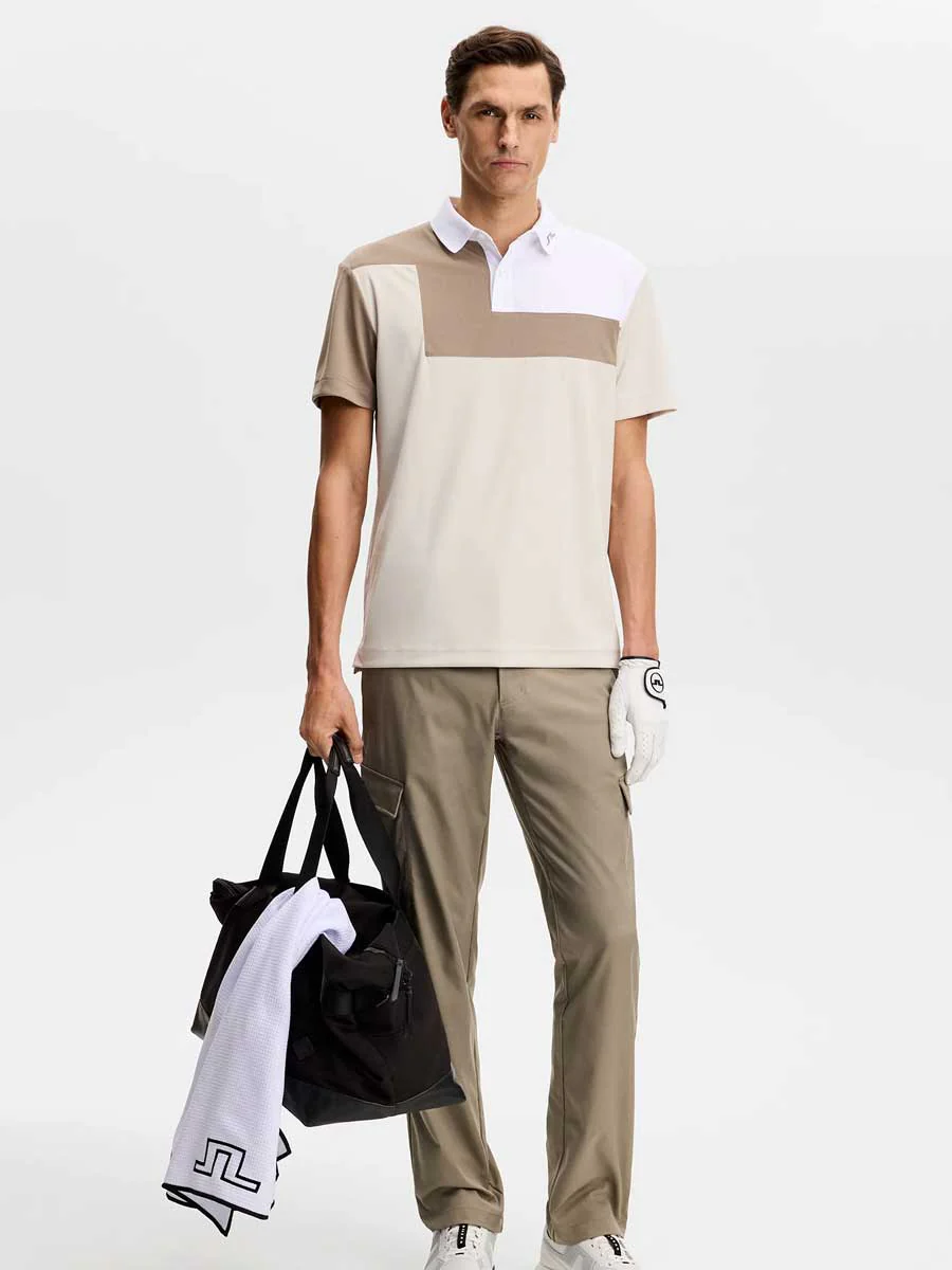 J.LINDEBERG Rody Polo Shirt – Men’s Regular Fit – Moonbeam - Image 4